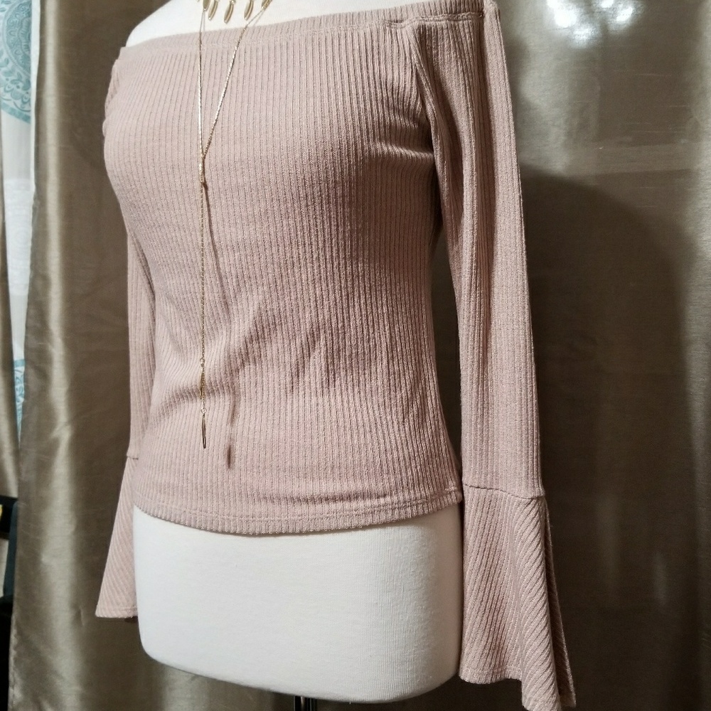 Mimi Chica Women's Off Shoulder Top - Picture 3 of 4